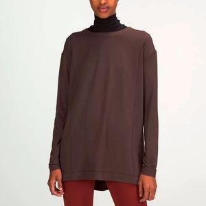 Lululemon Modal Pleated Back Long Sleeve Shirt